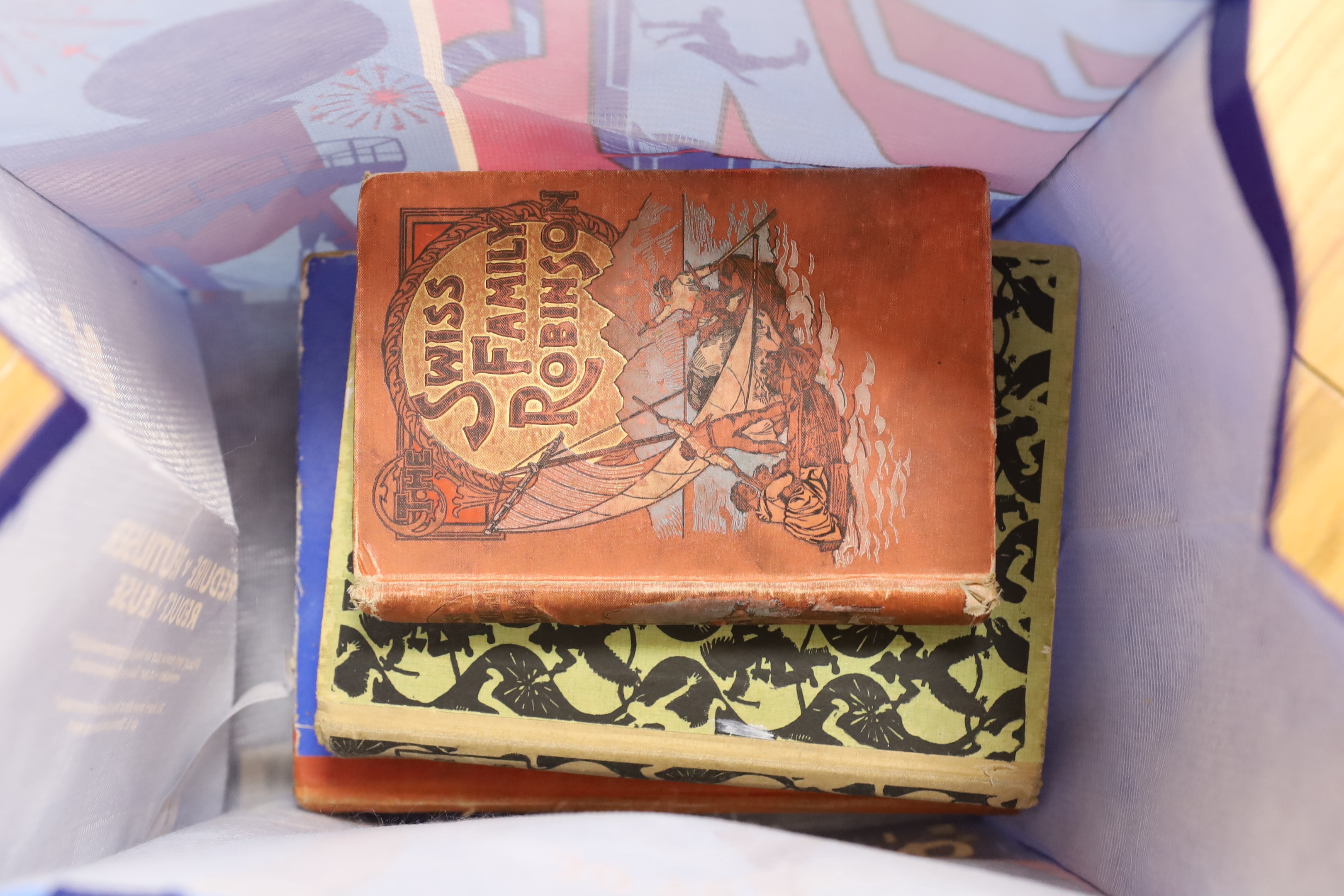 Assorted toys and games, books including chess set